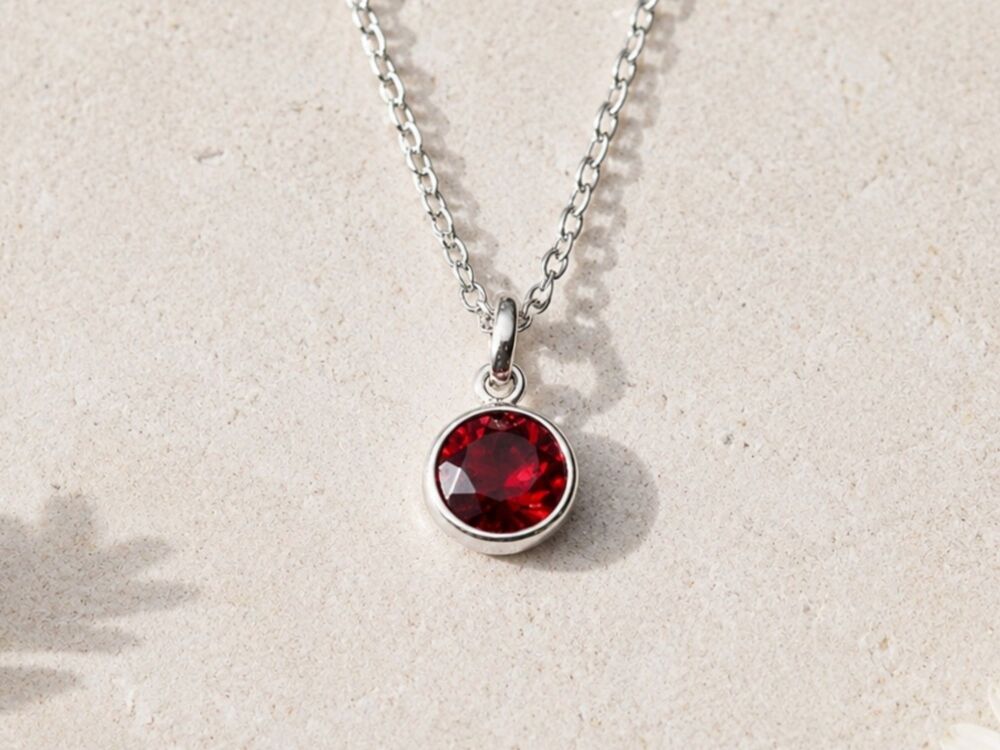 July Birthstone Crystal Necklace