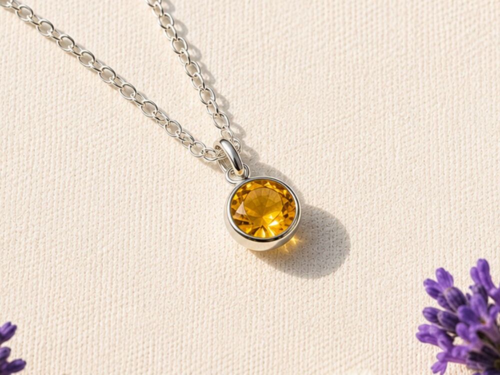 November Birthstone Crystal Necklace