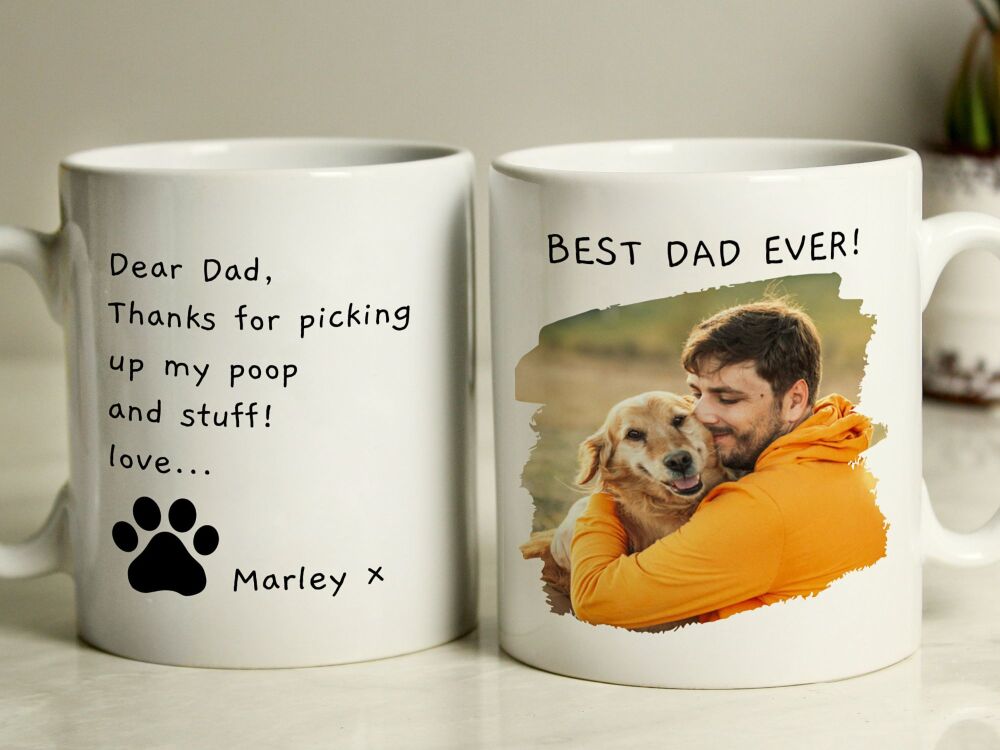 Personalised Pet Photo Mug with Message