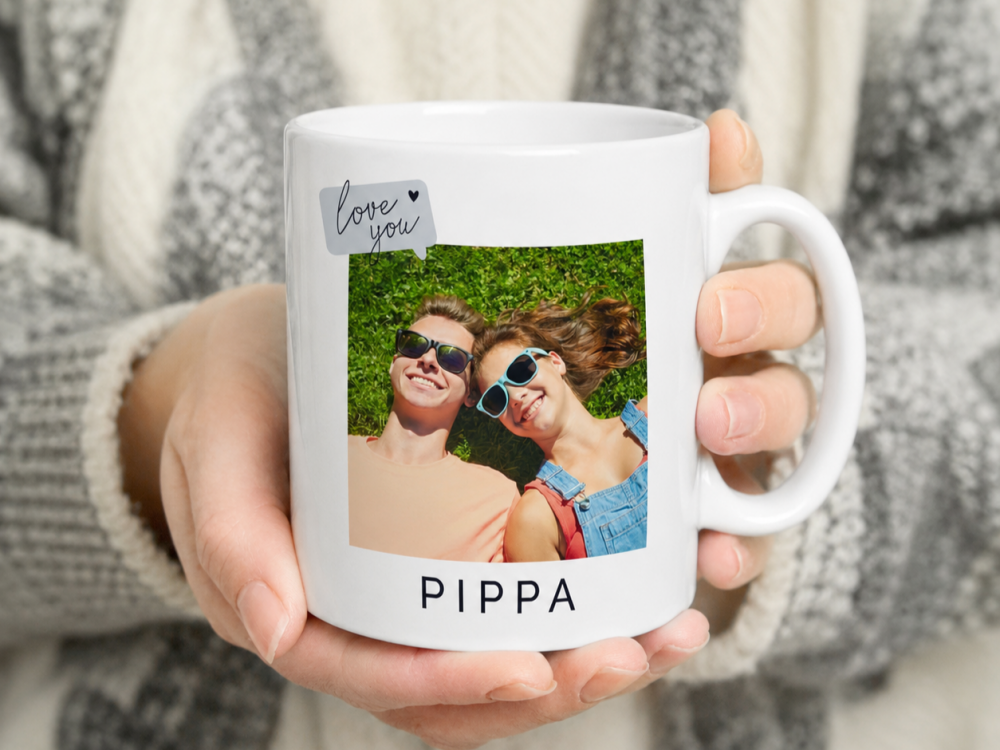 Personalised Love You Photo Mug