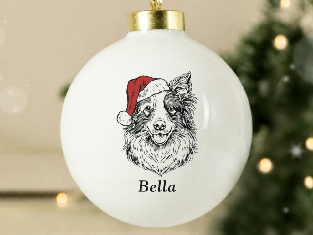 Personalised Dog Breed Christmas Bauble