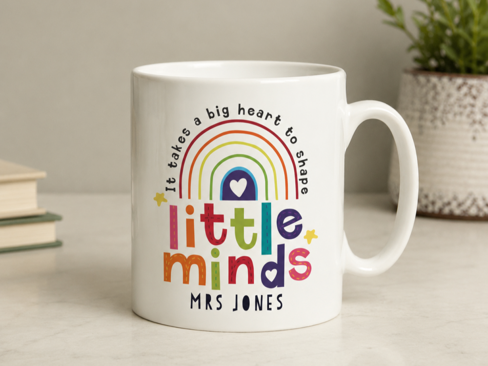Personalised Teacher Rainbow Mug