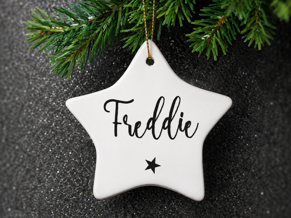 Personalised Name Star Decoration