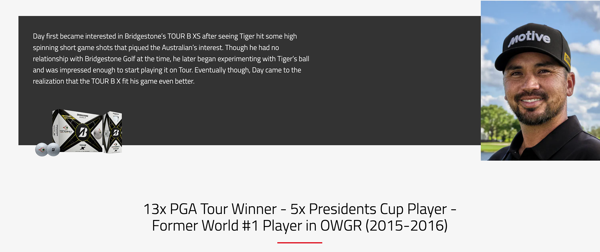 BRIDGESTONE GOLFJASON DAY