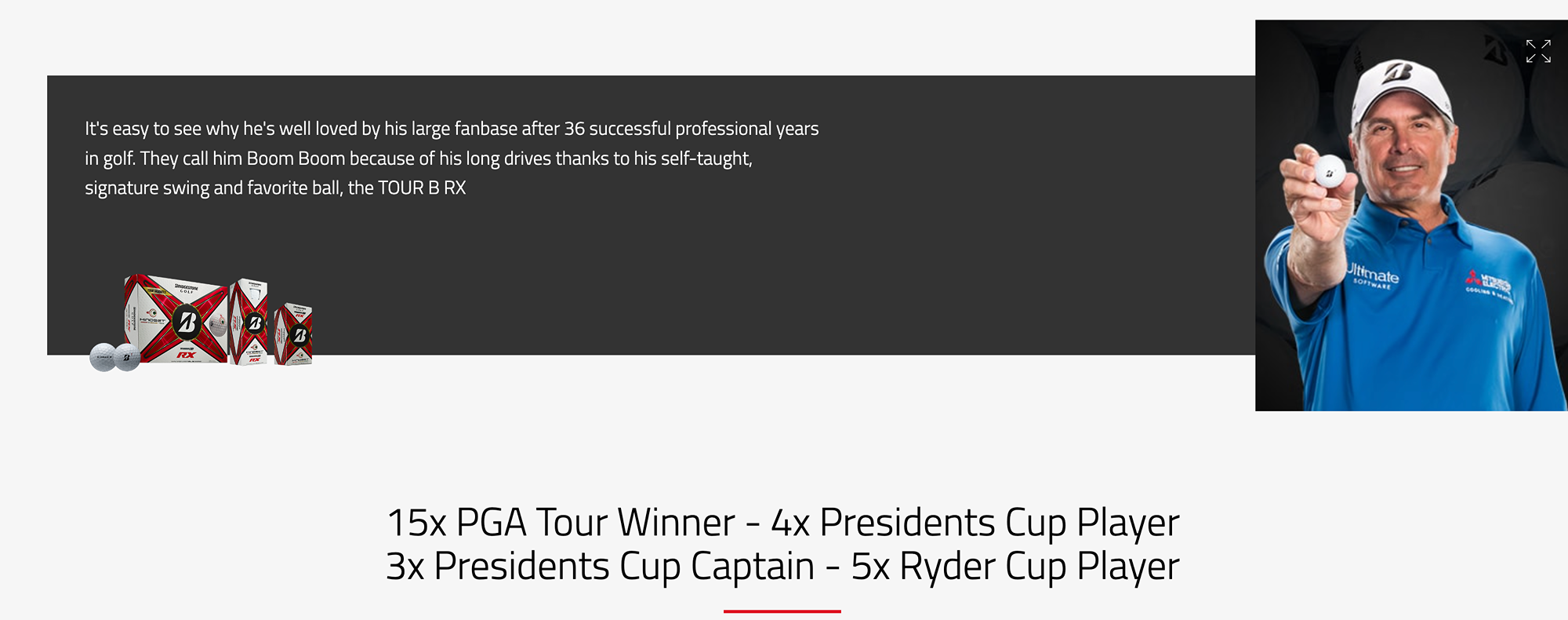 BRIDGESTONE GOLF FRED COUPLES