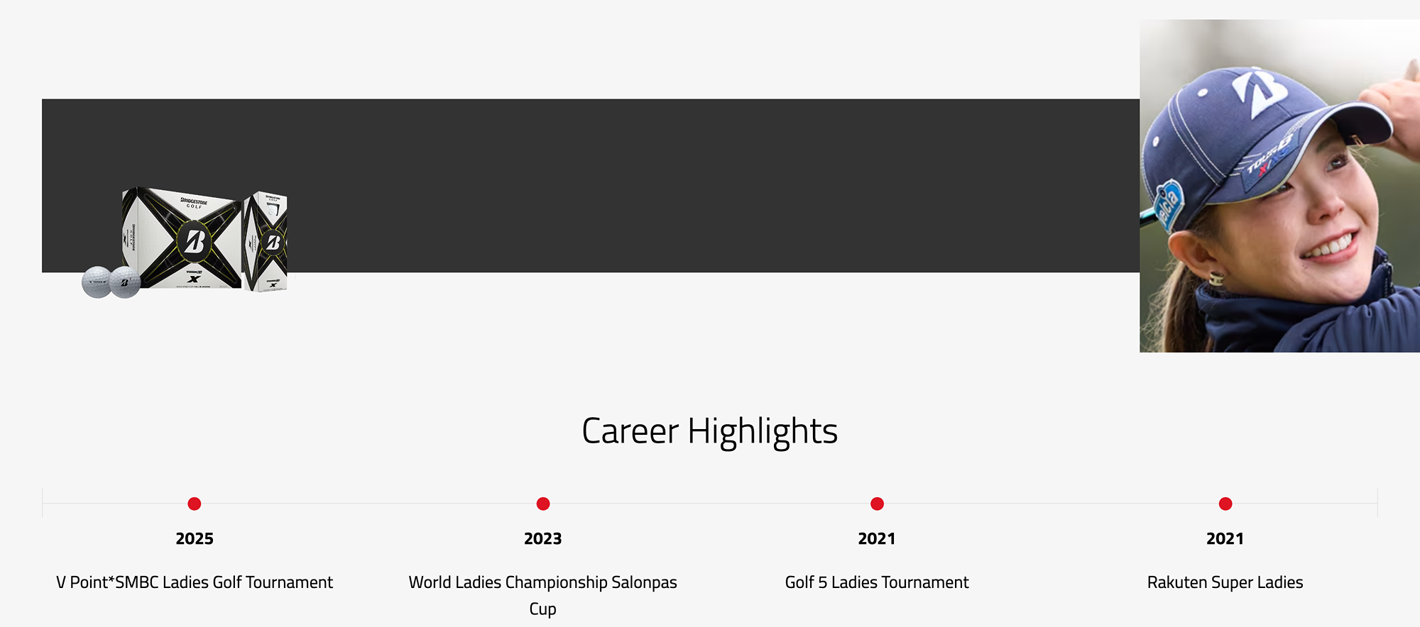 BRIDGESTONE GOLF TOUR TEAM YURI YOSHIDA