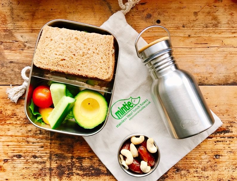 Mintie Lunchbox and Stainless Steel Water Bottle