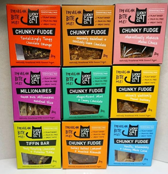 Vegan Fudge Boxes From The Lucky Cat Co.