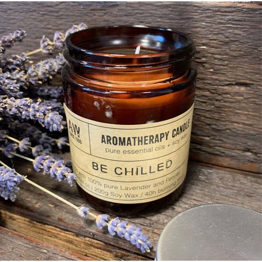 Large Aromatherapy  Jar Candle 40hr - BE CHILLED