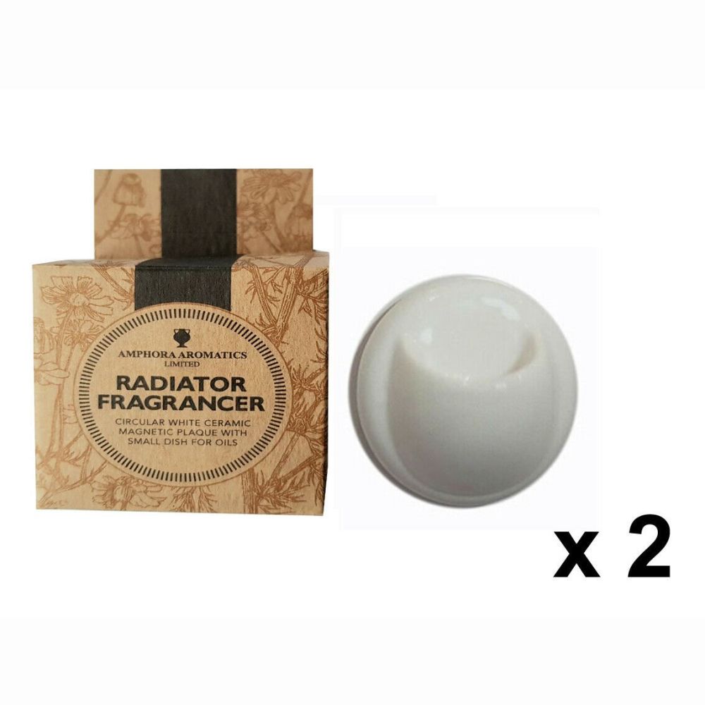 Ceramic Magnetic Radiator fragrancer for Essential & Fragrance oils TWINPAC