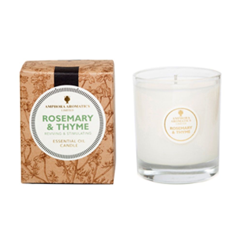 Large Aromatherapy Candle - ROSEMARY & THYME