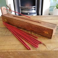 Incense Stick & Cone Lift Box Burner - Elephant