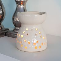 Tree of life Ivory Ceramic Oil  burner