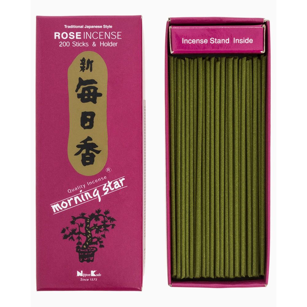 Morning Star Rose incense sticks - Box of 200