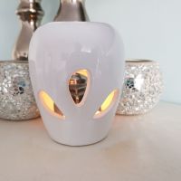 Tear drop Bulb White Ceramic oil burner