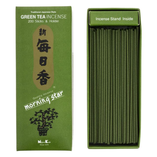 Morning Star Green Tea incense sticks - Box of 200