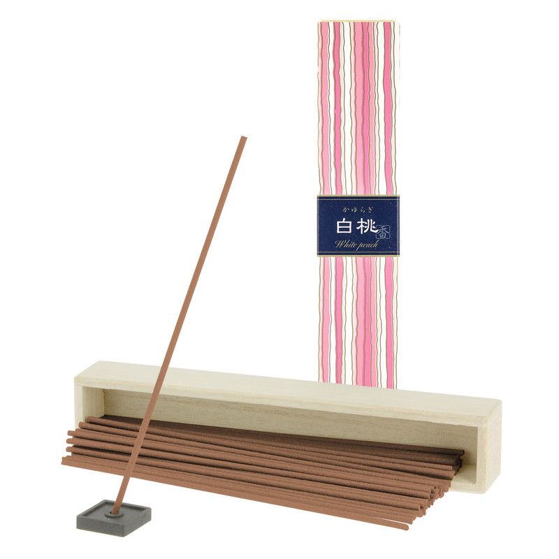 Kayuragi White Peach incense Sticks - Box of 40 sticks