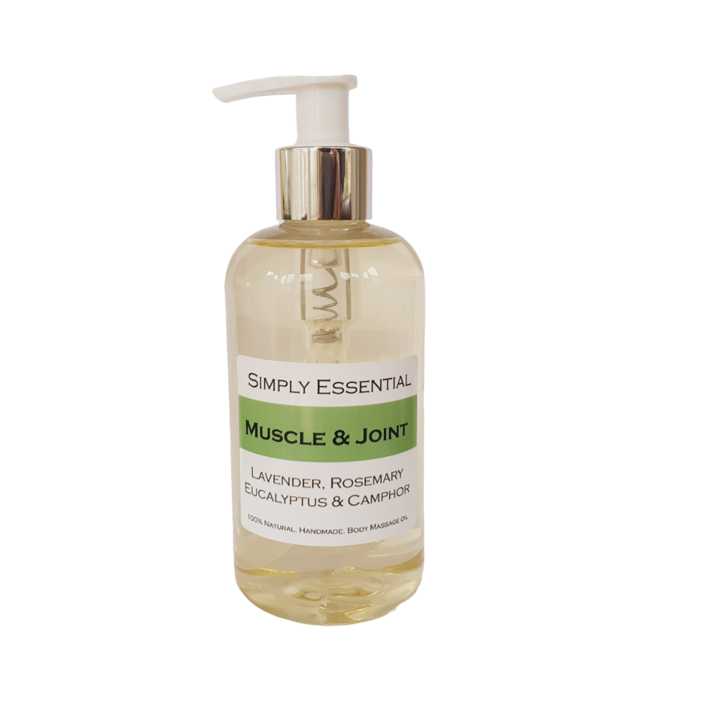 MUSCLE & JOINT MASSAGE OIL with Lavender, Rosemary, Eucalyptus & Camphor 25