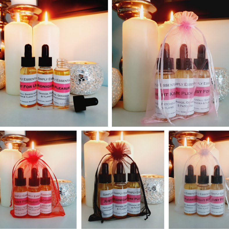 Sensual Massage oil Gift set - Bag of 3 blends