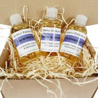 Relaxing Massage oil gift set box 3 x 100ml blends