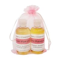 Sensual Massage oil Pure Pleasure  & Just for us blends - Pink gift bag