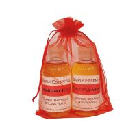 Sensual Massage oil Midnight Kiss & Pure Pleasure blends - Red gift bag