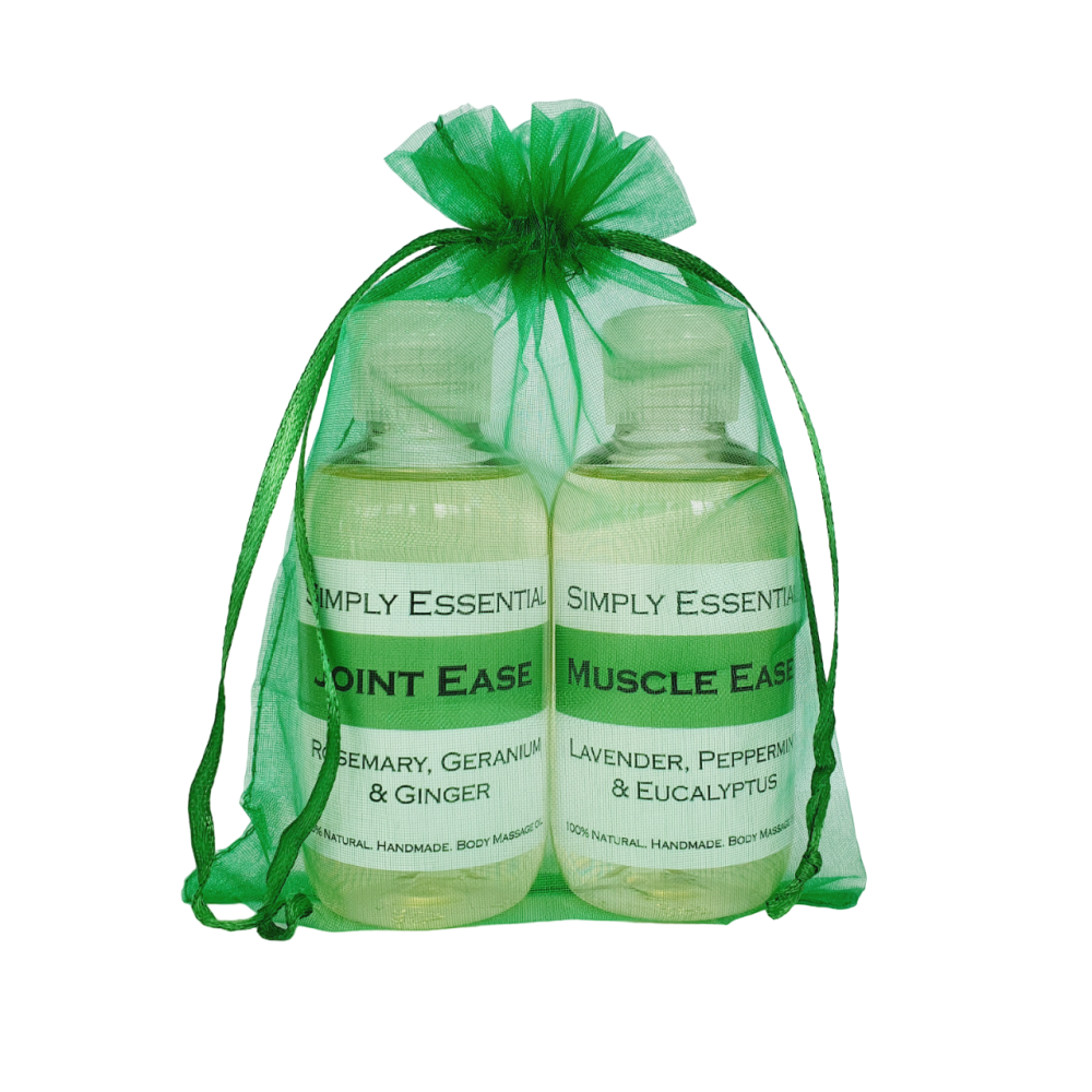 Muscle Ease & Joint Ease Massage oil gift set - Green bag