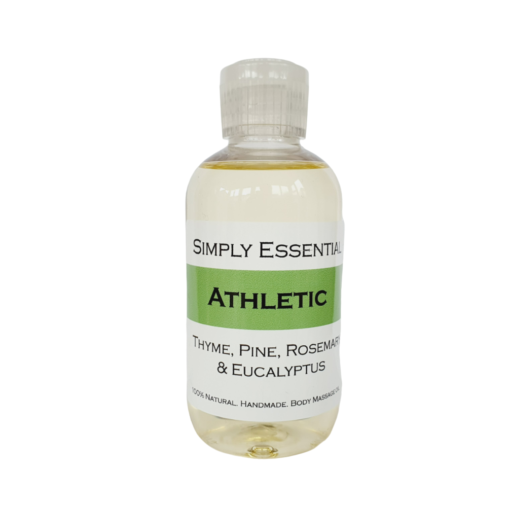 ATHLETIC MASSAGE OIL with Rosemary, Eucalyptus, Thyme & Pine 100ml