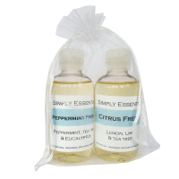 Refreshing Foot and Body Massage oil Gift set - White bag