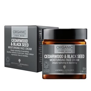 Cedarwood & Black seed Face Moisturiser For Men - Cosmos Organic