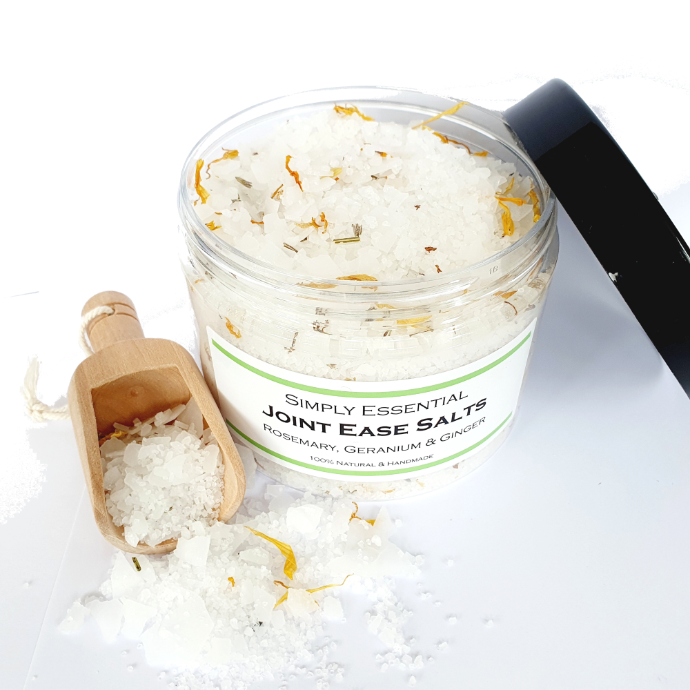 Large Joint Ease Bath Salts with Rosemary, Geranium & Ginger 500g
