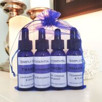 Relaxing Massage oil Gift set - Bag of 4 blends