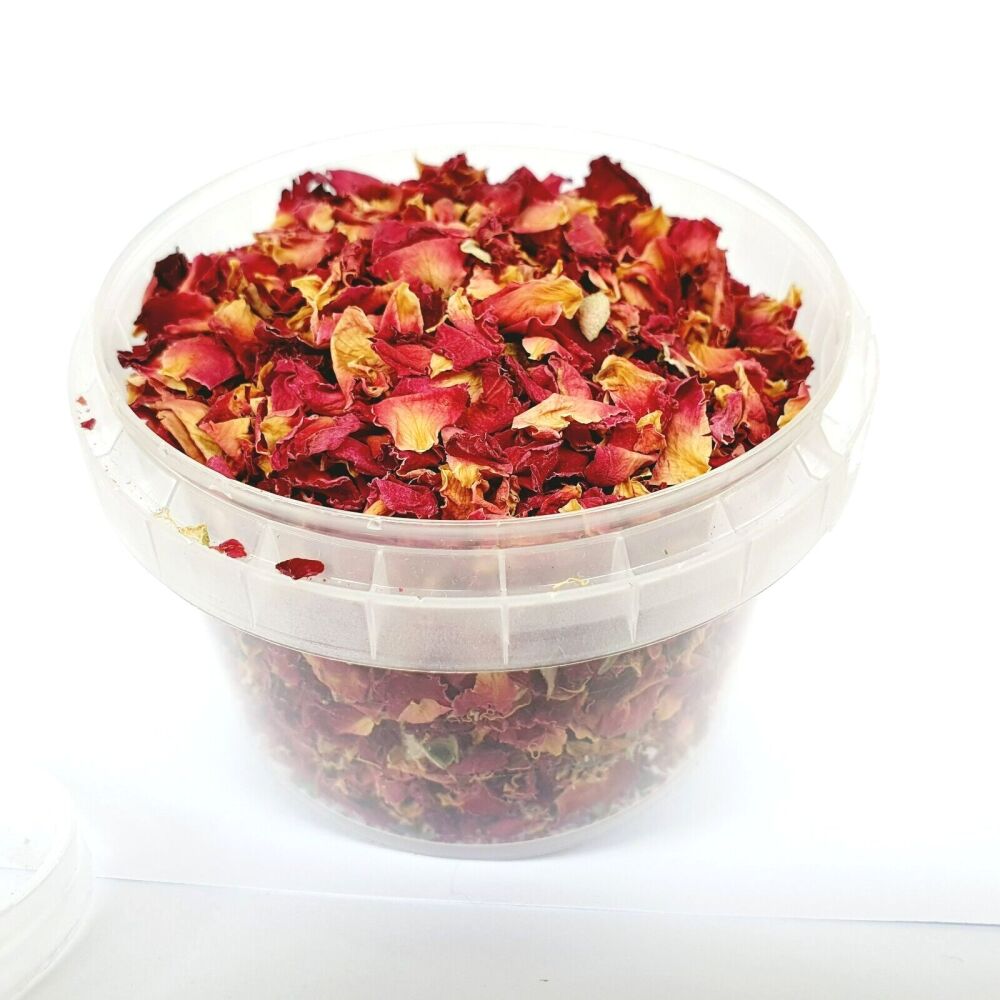 Dried Rose Petals in a tub 25g