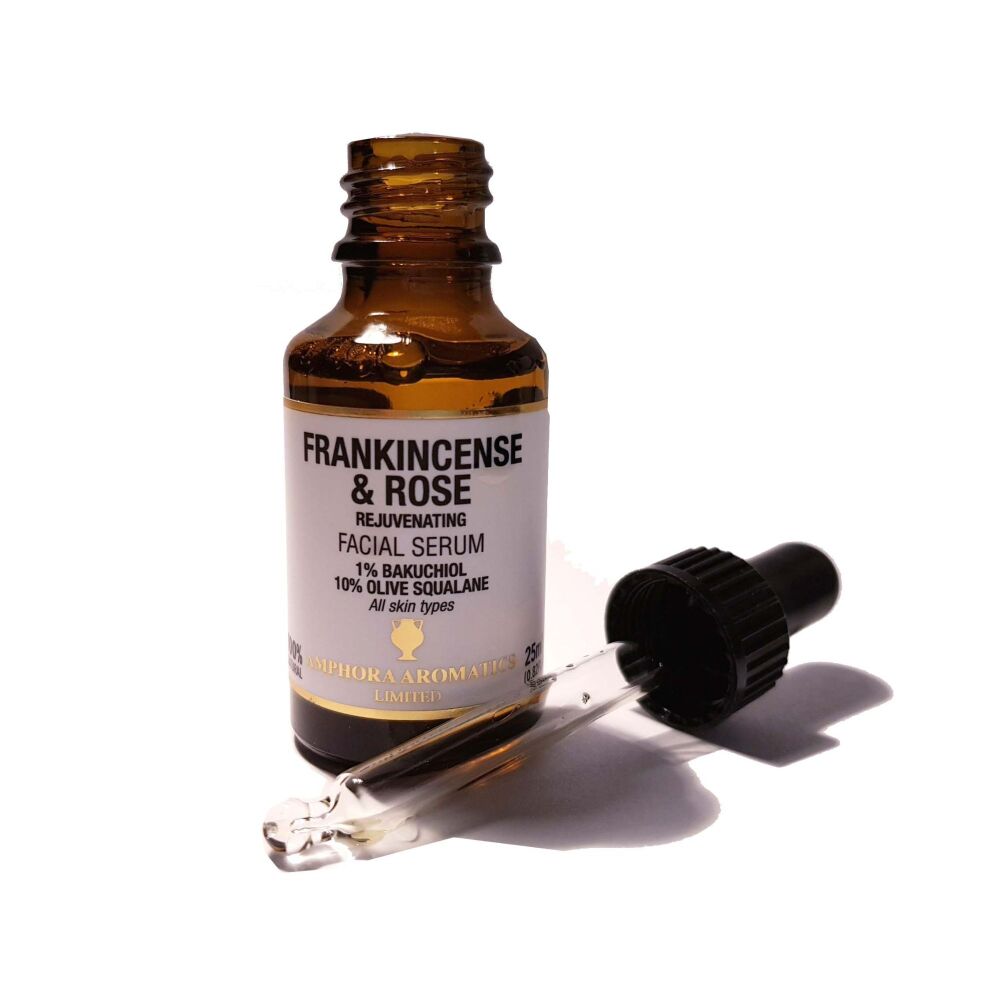 Frankincense and Rose Face Serum Oil 25ml by Amphora Aromatics - Rejuvenating