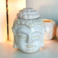 Large Ceramic White Thai Buddha Head oil burner