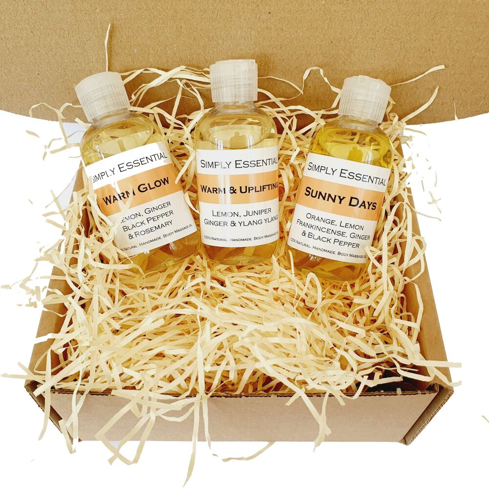 Warming Massage oil Gift box set
