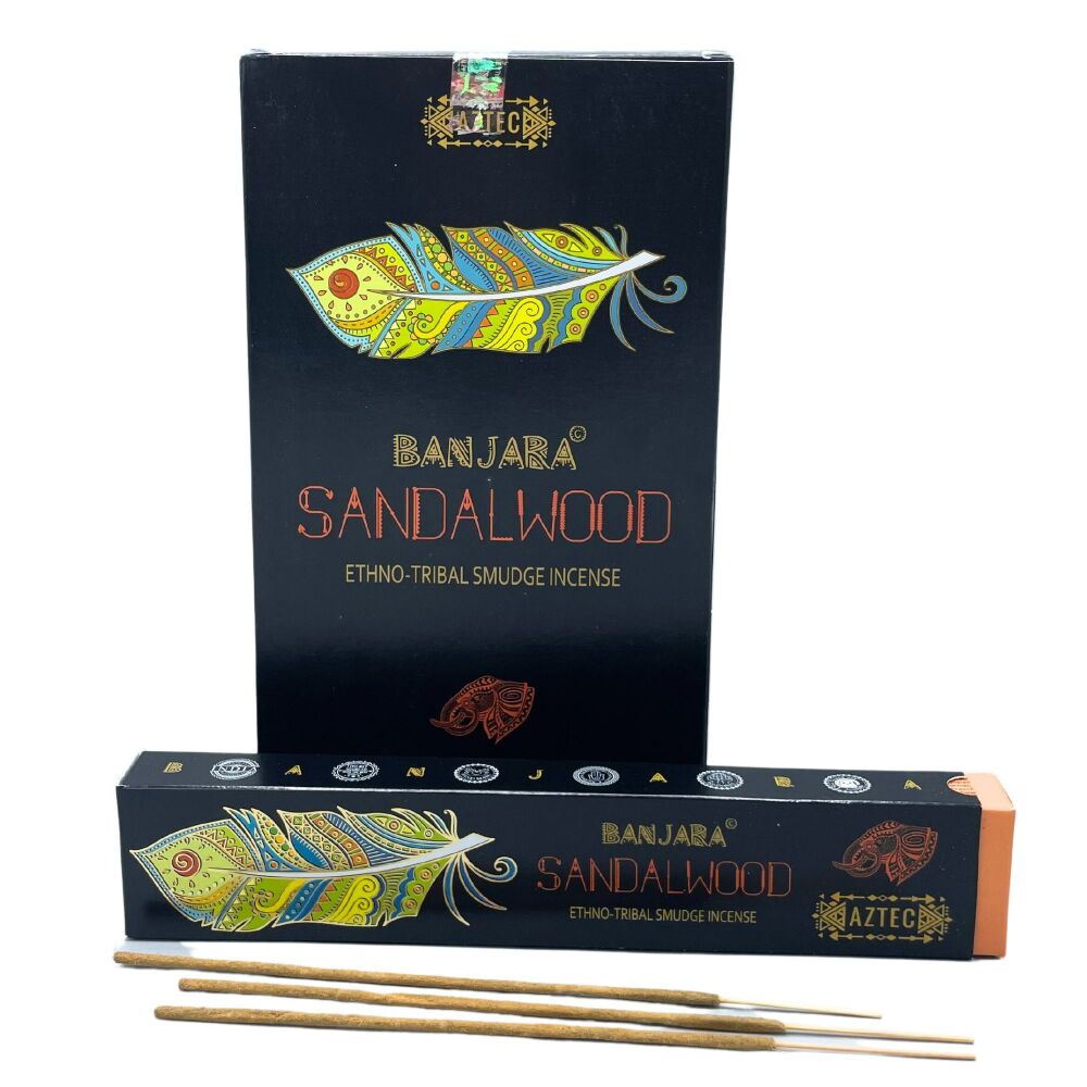 Banjara Hand rolled Sandalwood Ethno Tribal Smudge incense sticks