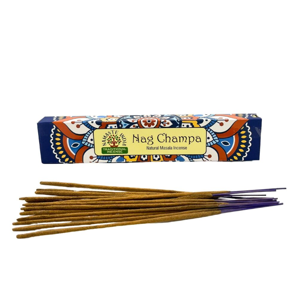 Namasta Nag Champa hand rolled Masala incense sticks