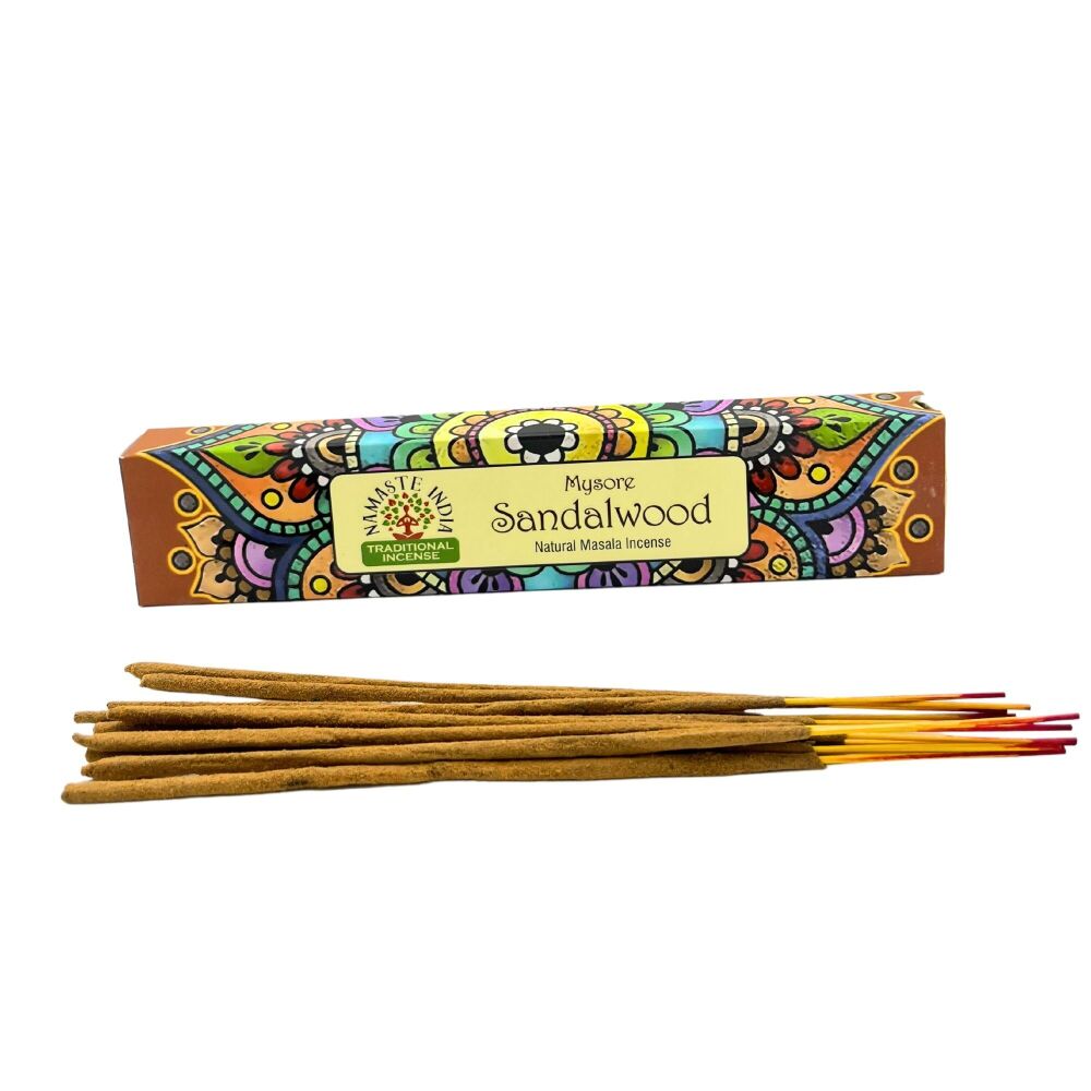 Namaste  Sandalwood hand rolled Masala incense sticks