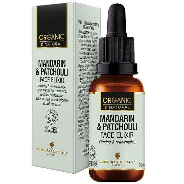 Mandarin & Patchouli face Elixir oil - Cosmos Organic 30ml