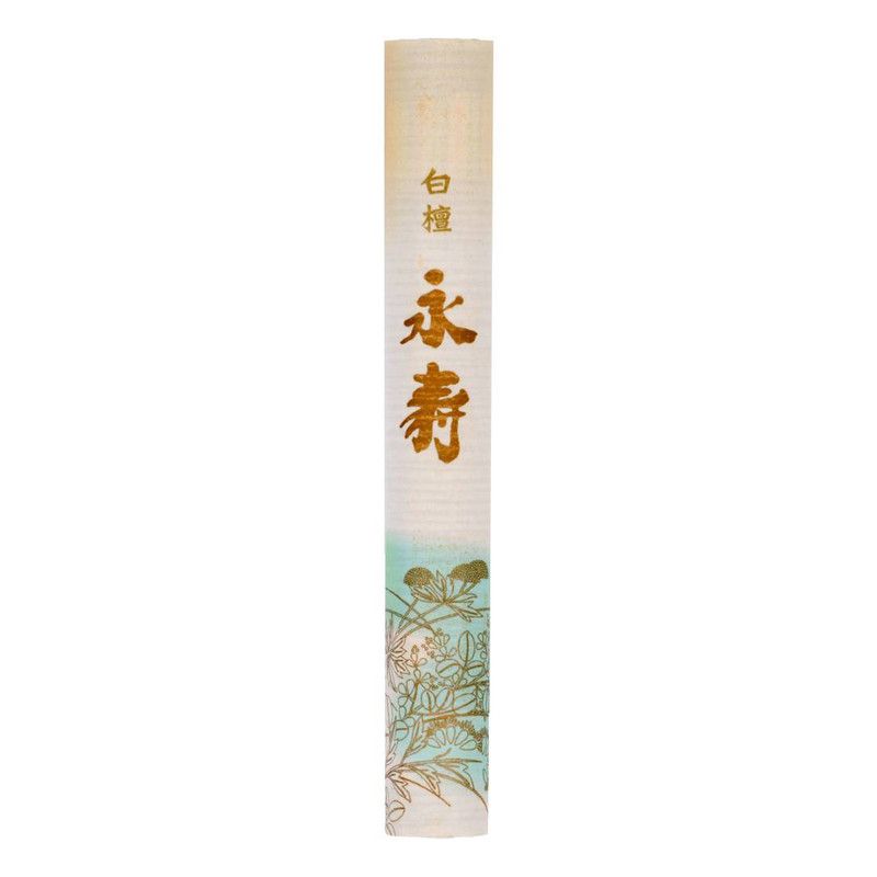 Eiju Byakudan Long Life Japanese Incense Roll -50 Sticks