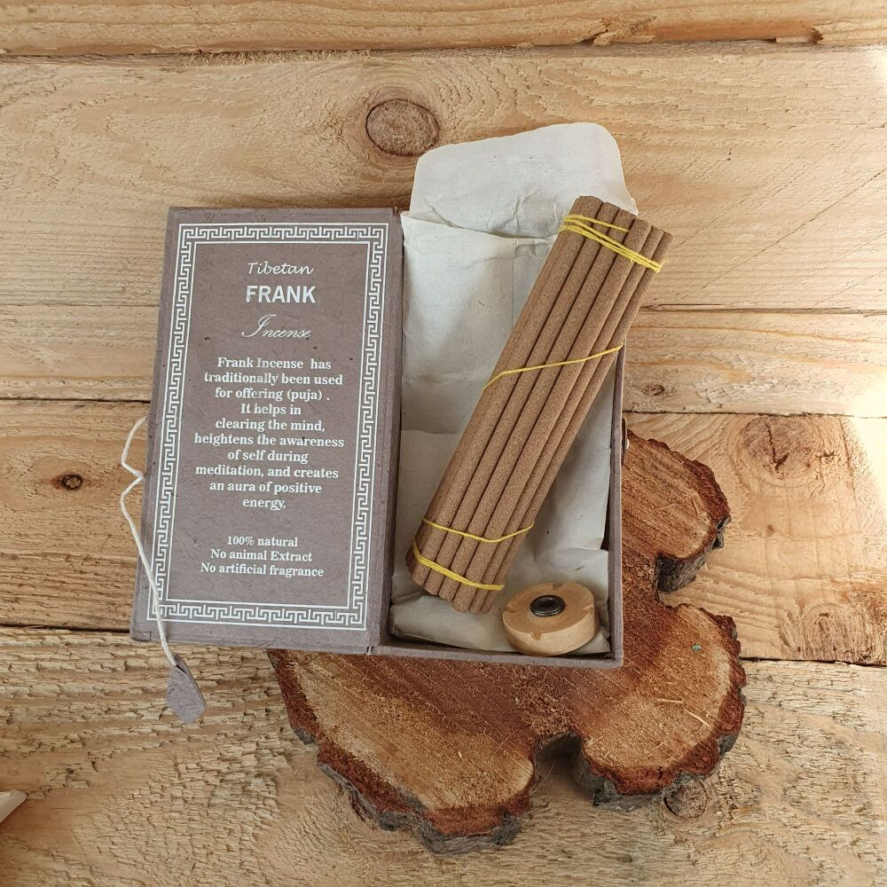 Himalayan Sughandit Dhoop Incense stick and holder Gift Set - Frankincense