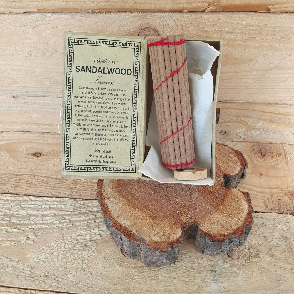 Himalayan Sughandit Dhoop Incense stick and holder Gift Set - Sandalwood