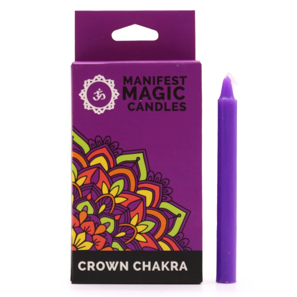 Crown Chakra Candles (Set of 12) : Manifest Your Highest Self