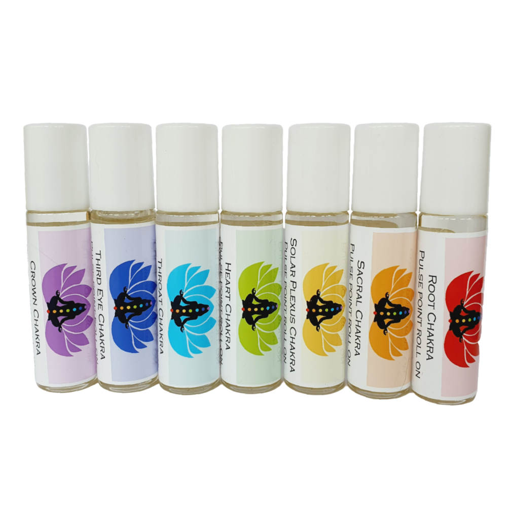 Chakra Pulse Point Roll on oil set - All 7 aromathearpy roller balls