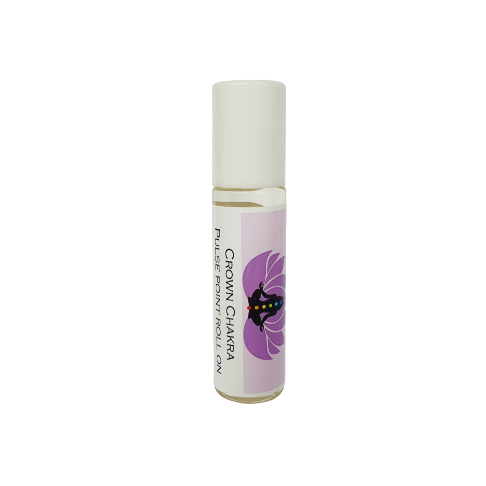 CHAKRA CROWN PULSE POINT ROLL ON OIL - Cedarwood, Frankincense and Sandalwo