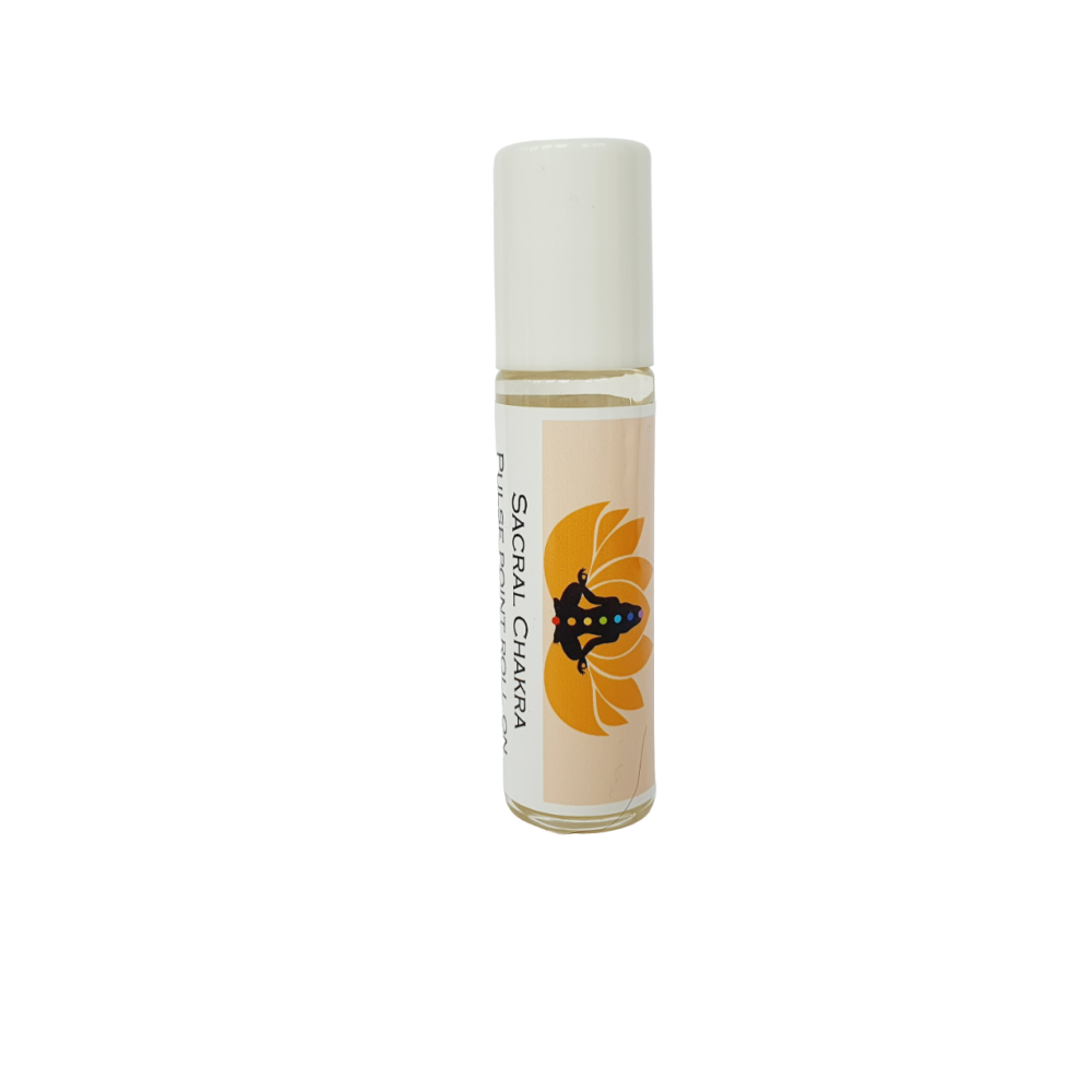 SACRAL CHAKRA PULSE POINT ROLL ON OIL - Lavender, Geranium, Clary Sage and Ylang Ylang.