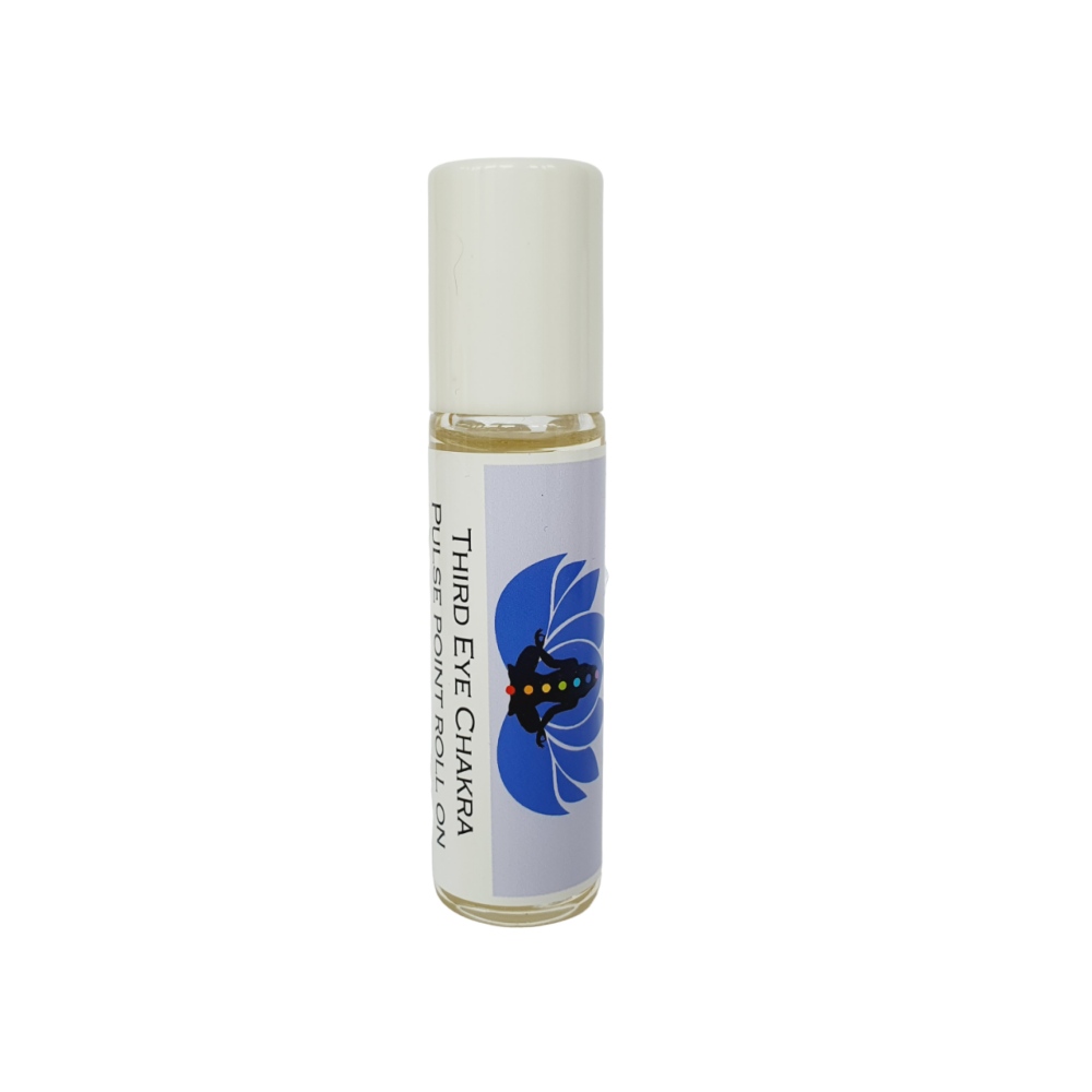 THIRD EYE CHAKRA PULSE POINT ROLL ON OIL - Lavender, Rosemary, and Clary Sage