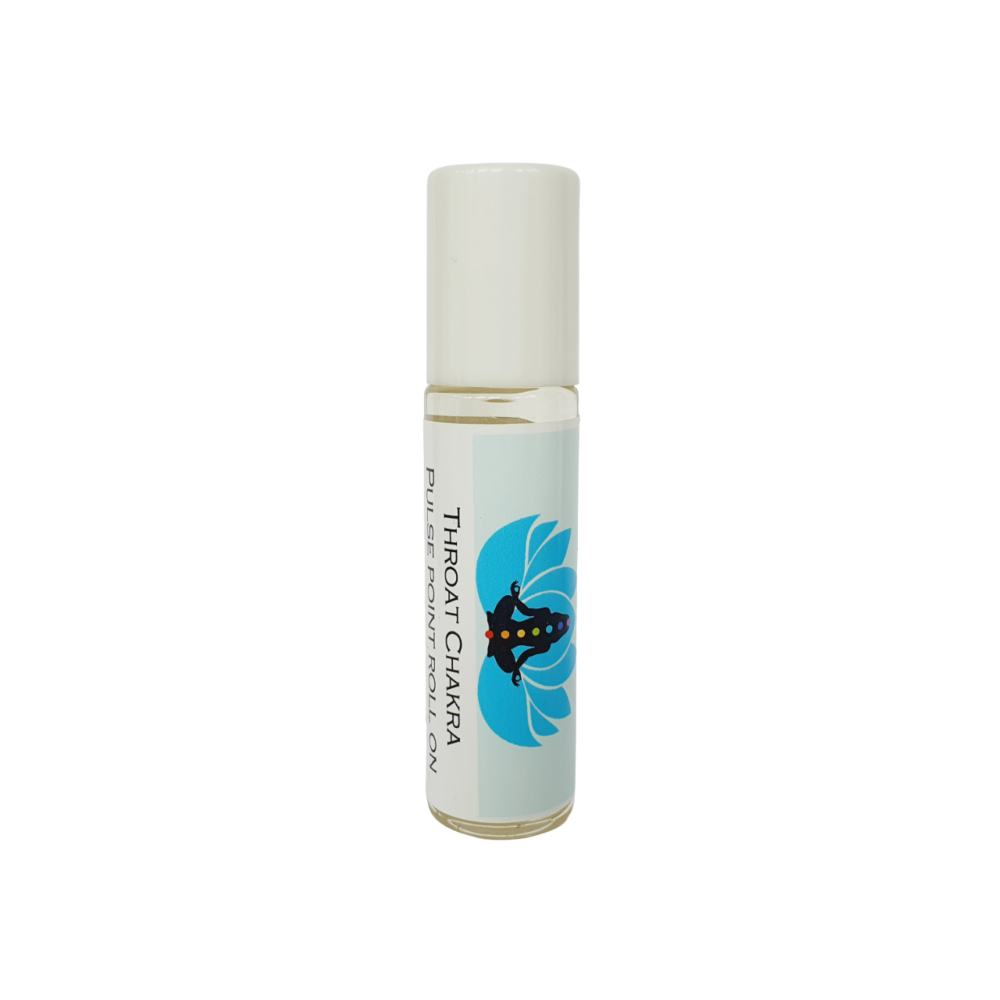 THROAT CHAKRA PULSE POINT ROLL ON OIL - Lavender, Peppermint and Eucalyptus
