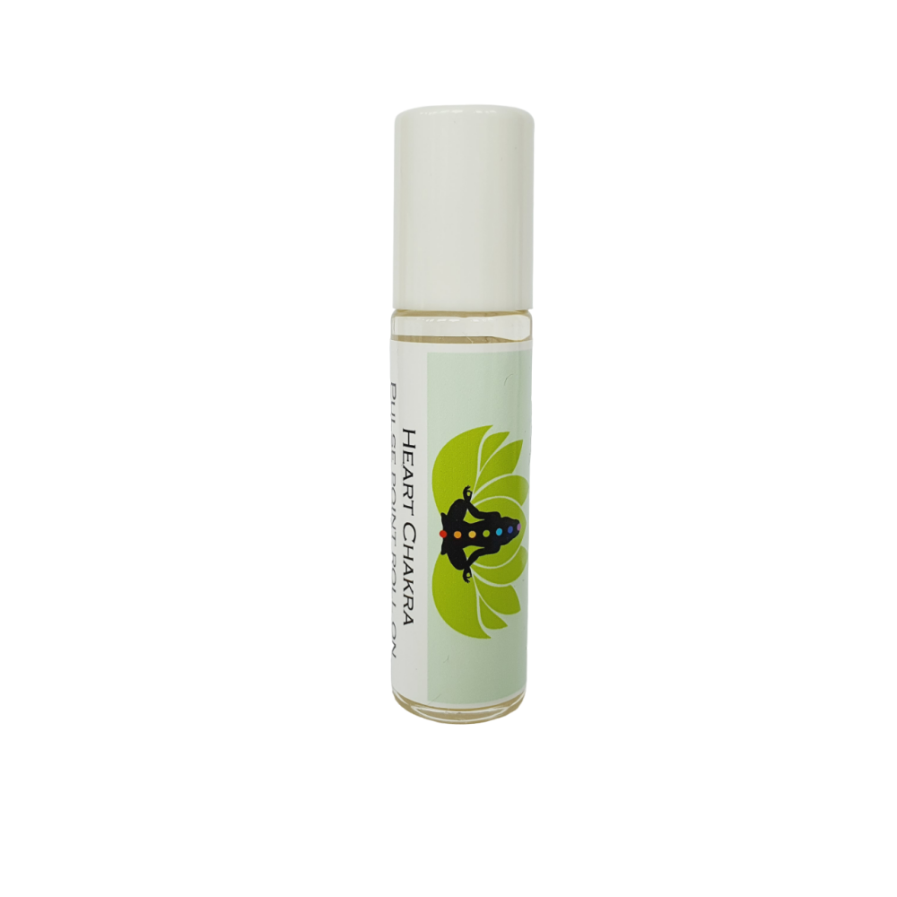 CHAKRA HEART PULSE POINT ROLL ON OIL - Rose geranium, Lavender and Bergamot
